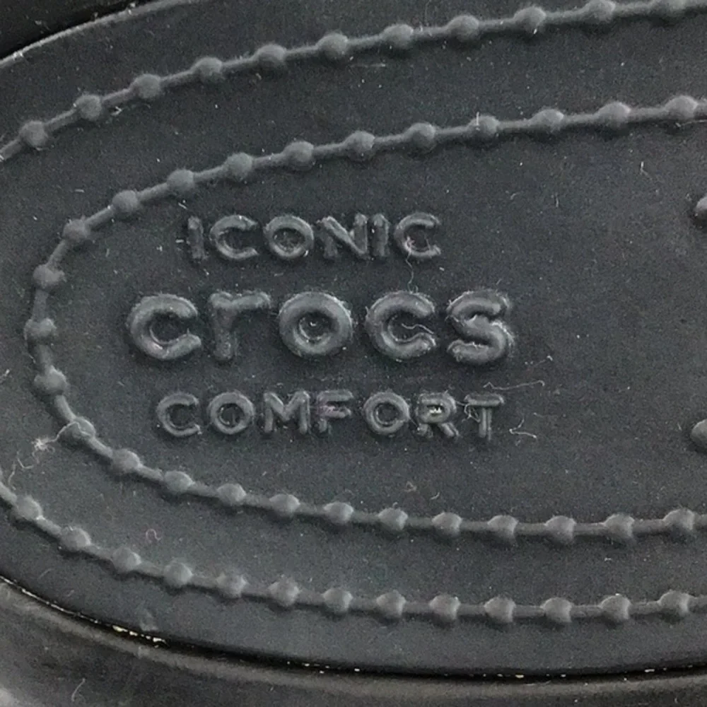 Crocs Black Flip Flop Thong Sandals‎ Size 9